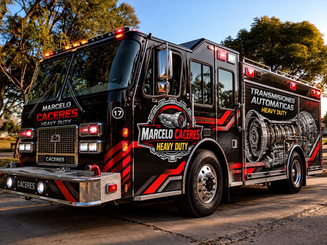 Unidad Marcelo Cáceres Heavy Duty rotulada